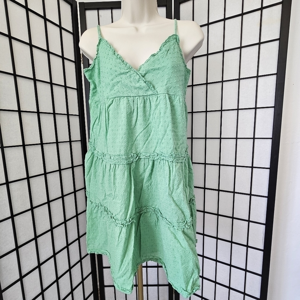SADIE AND SAGE Green Babydoll Dress – Size M 🌿✨